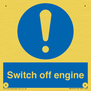 Switch off engine